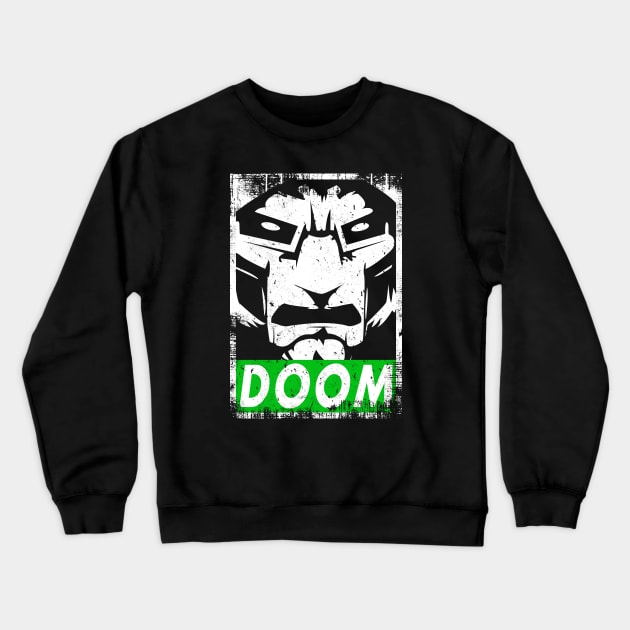 Obey Dr Doom Crewneck Sweatshirt by scribblejuice